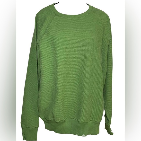 NWT Aerie Oversized Pullover Sweatshirt Kelly Green - Picture 5 of 7